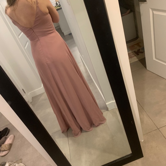 NEW Azazie Bridesmaid dress - size 6 dusty rose - Picture 2 of 4